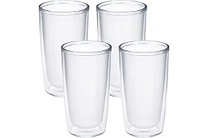 Tervis Double Walled Insulated Tumbler Travel Cup: Crystal Clear Tabletop, Made in...