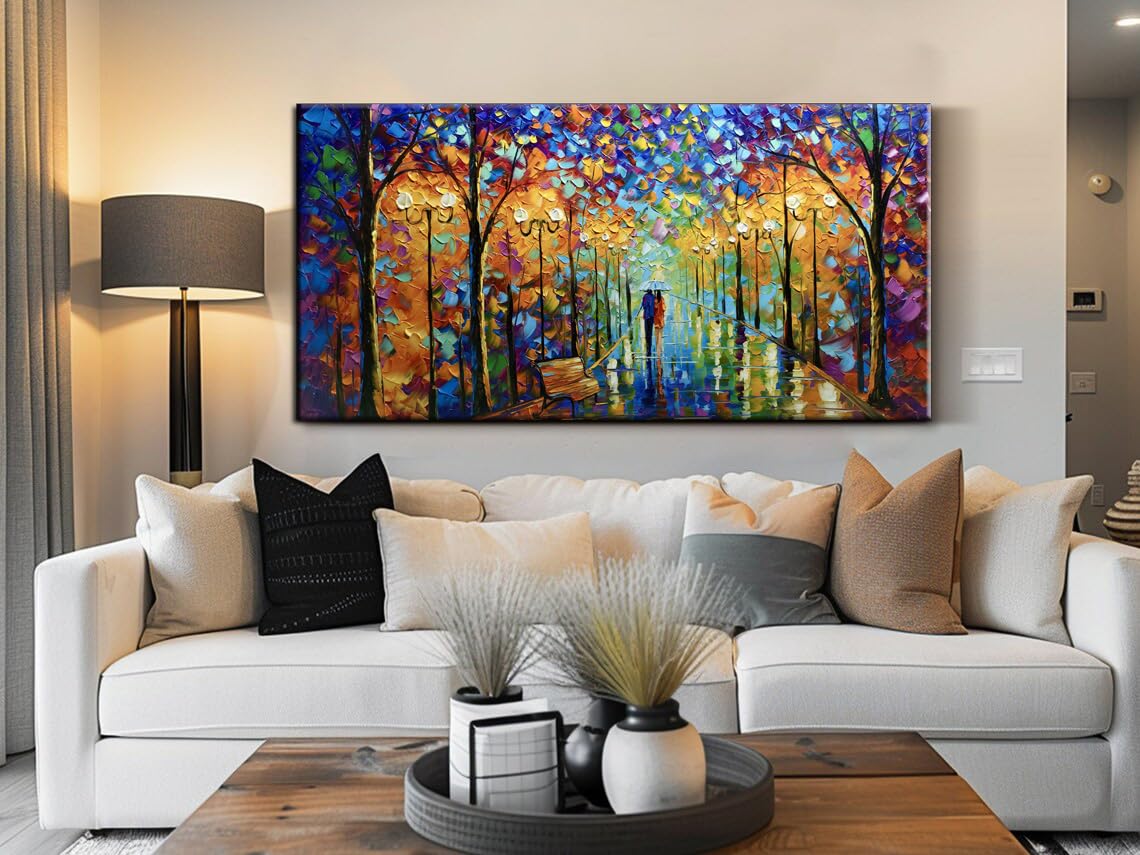 Tyed Art Hand Painted Landscape Oil Painting