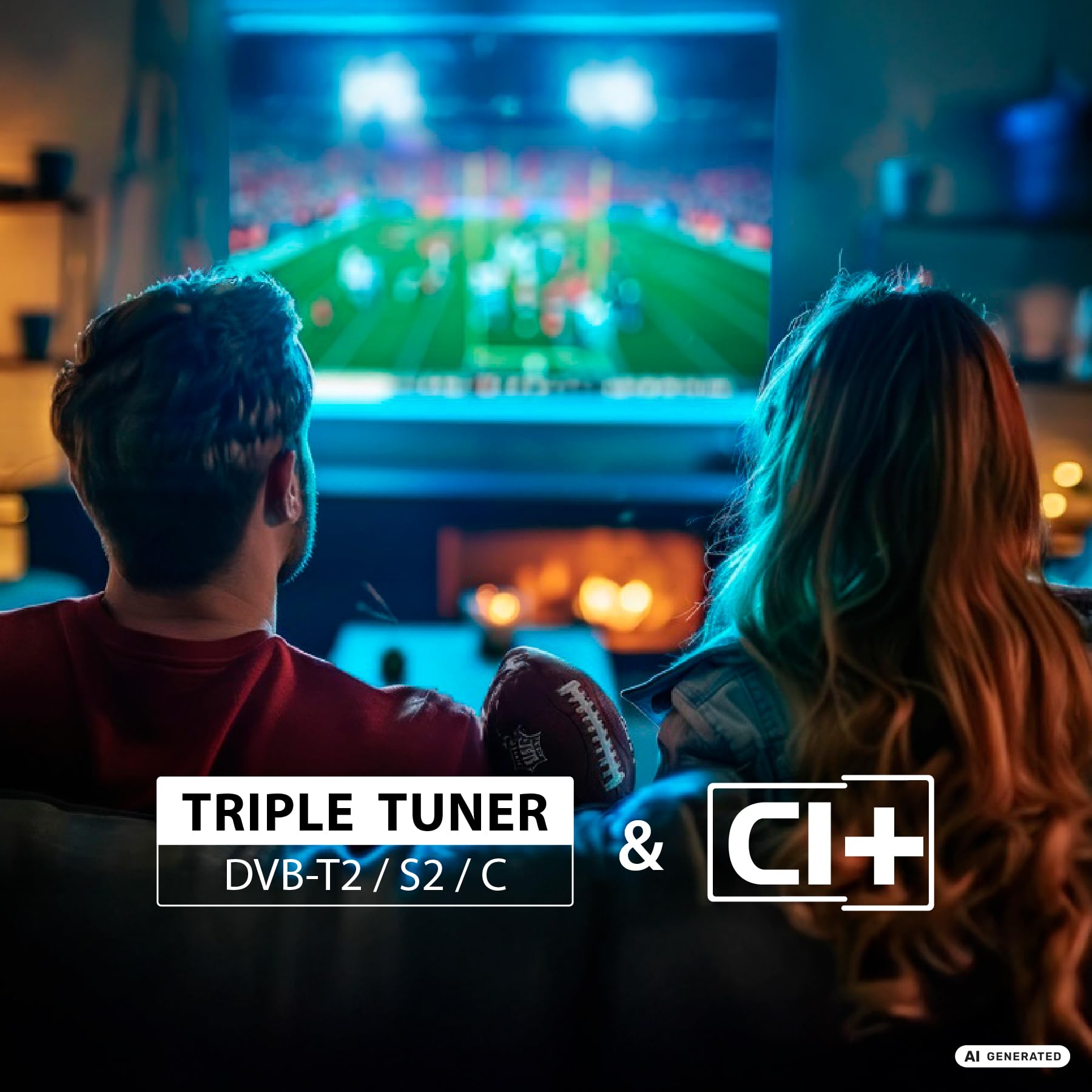 DYON ULTIMAX 32F-TI TV Full HD 32" (80 cm) (1080p, Smart TV, Tizen OS, triplo sintonizzatore (DVB-C/-S2/-T2), Samsung Smart & Gaming Hub, Prime Video, Netflix, Disney+), 2025