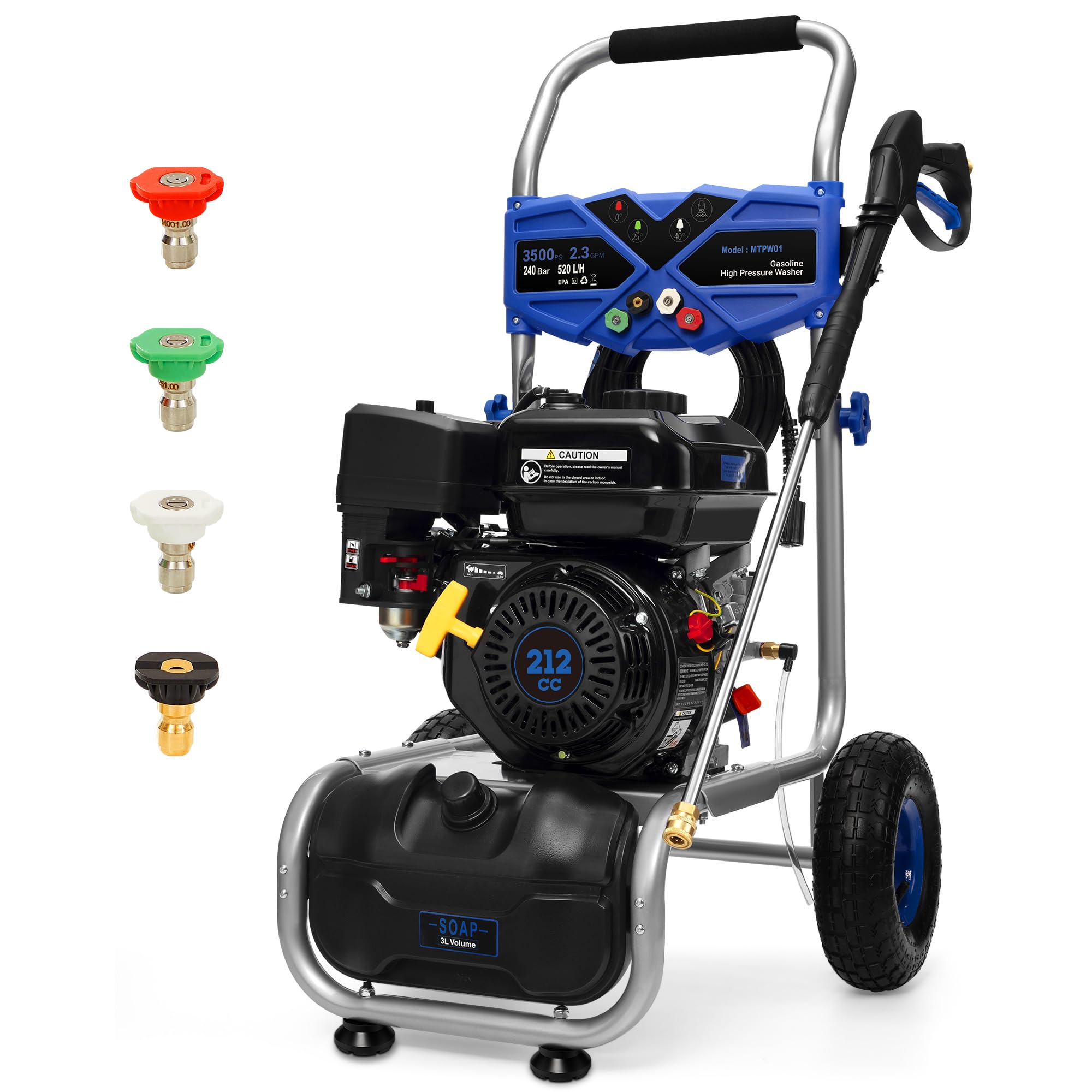 Ezasin Gas Powered Pressure Washer 3500 PSI