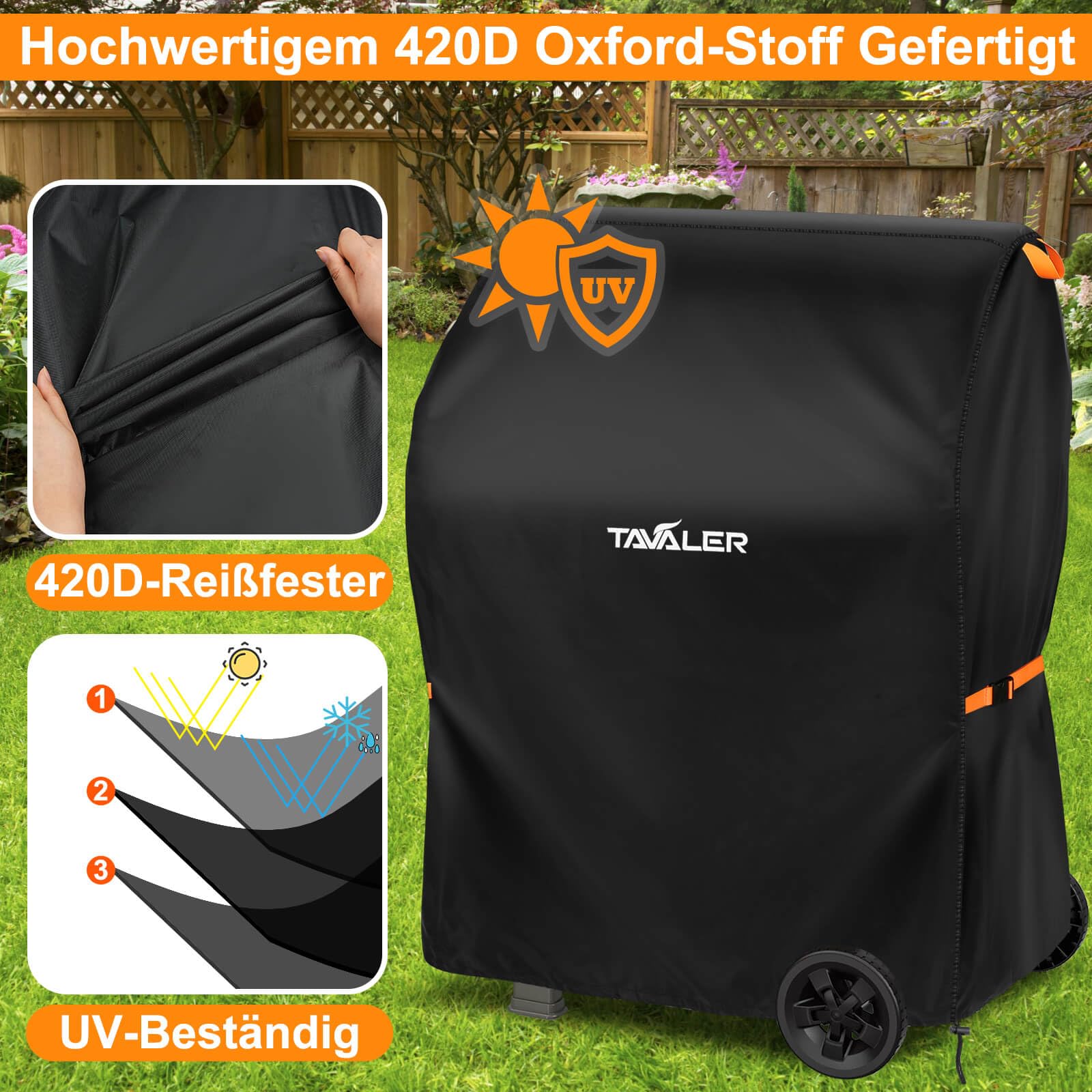Grill Abdeckung Wetterfest Grillabdeckhaube Wasserdicht Für