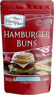 Mom's Place Gluten Free Hamburger Bun Mix - Dairy Free, Nut Free, Soy Free, NON GMO, Preservative Free
