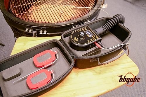 Miniatura 4 de TempMaster Solo - Ventilador y termómetro automático de temperatura para barbacoa, adaptador de ventilación de parrilla gratis y funda personalizada