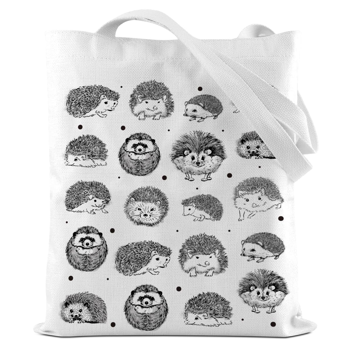 CFGBFDGH Turtle Gifts Shark Gifts Tote Bag, Hedgehog Horse Gifts for Women Girls, Animals Reusable Grocery Bag Shopping Bag