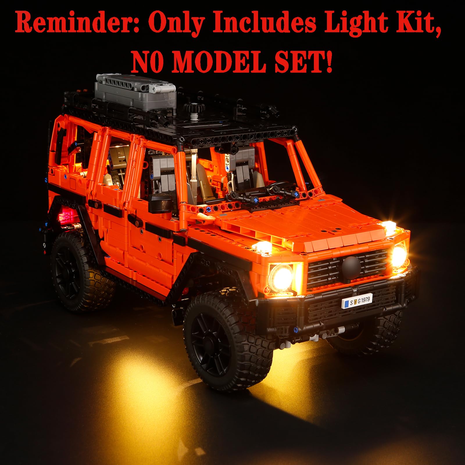 MENZAVA LED Light Set Compatible with LEGO 42177 Mercedes-Benz G 500 PROFESSIONAL Line Technic Building Blocks Model - Image 4