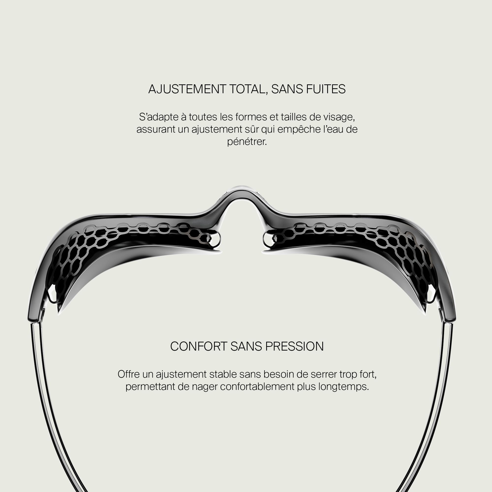 Lunette Piscine Adulte Ozean. Lunette Natation Homme avec Protection UV400. Lunettes de Piscine Femme Antibuée. Vision Périphérique. Ajustement Confortable avec Technologie HCF pour Femme.