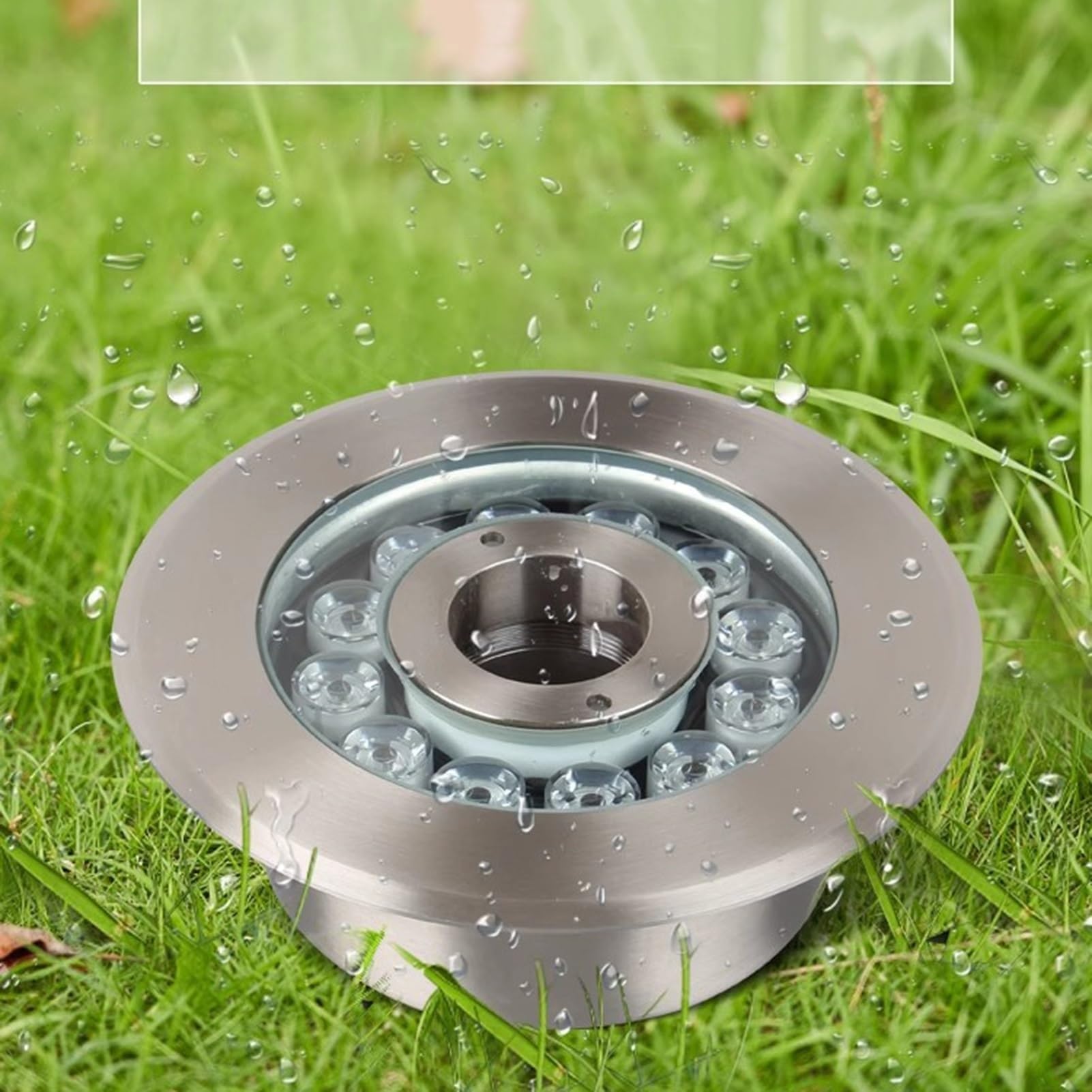 LED Ring Fountain Light, Pond Landscape Lights IP68 Waterproof Middle Hole Pond Lights Submersible For Underwater Fountain Pool (Color : Red Light, Size : 6W(24V