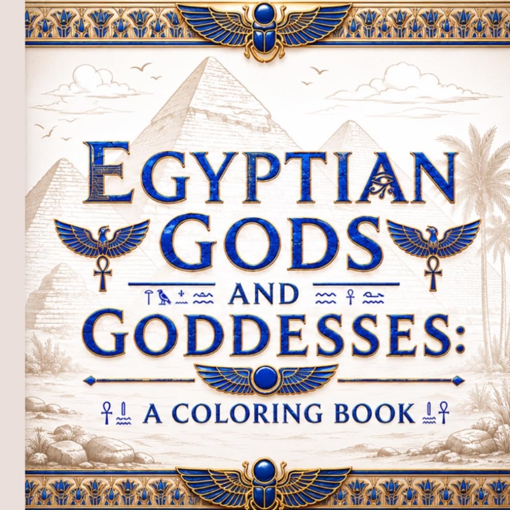 Egyptian gods and goddesses: Coloring Book