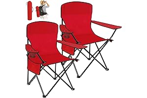 2 Pack Oversized Collapsible Camping Chairs.