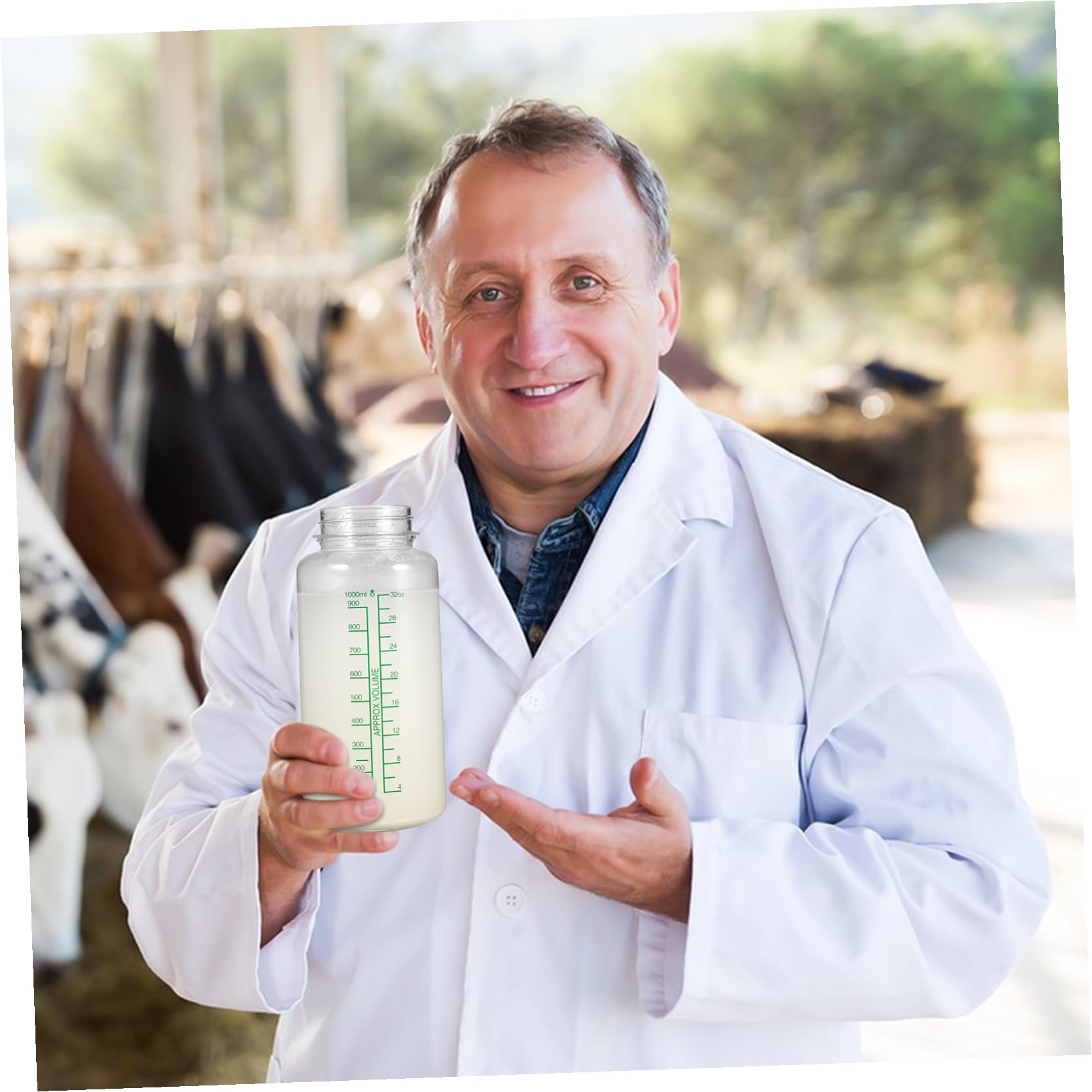 Macchina la Mungitura Manuale di Pecore e Mucche, Accessorio per Mucca Portatile in Plastica Resistente, Forniture Agricole Compatte per Allevamenti da Latte e Fattorie