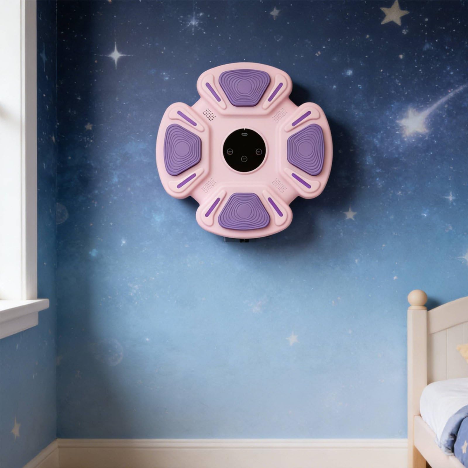 Children Training Target Bersaglio da Allenamento Pugno Intelligente Piastra Parete Pad per Bambini con Sincronizzazione Musicale Luci Pu per