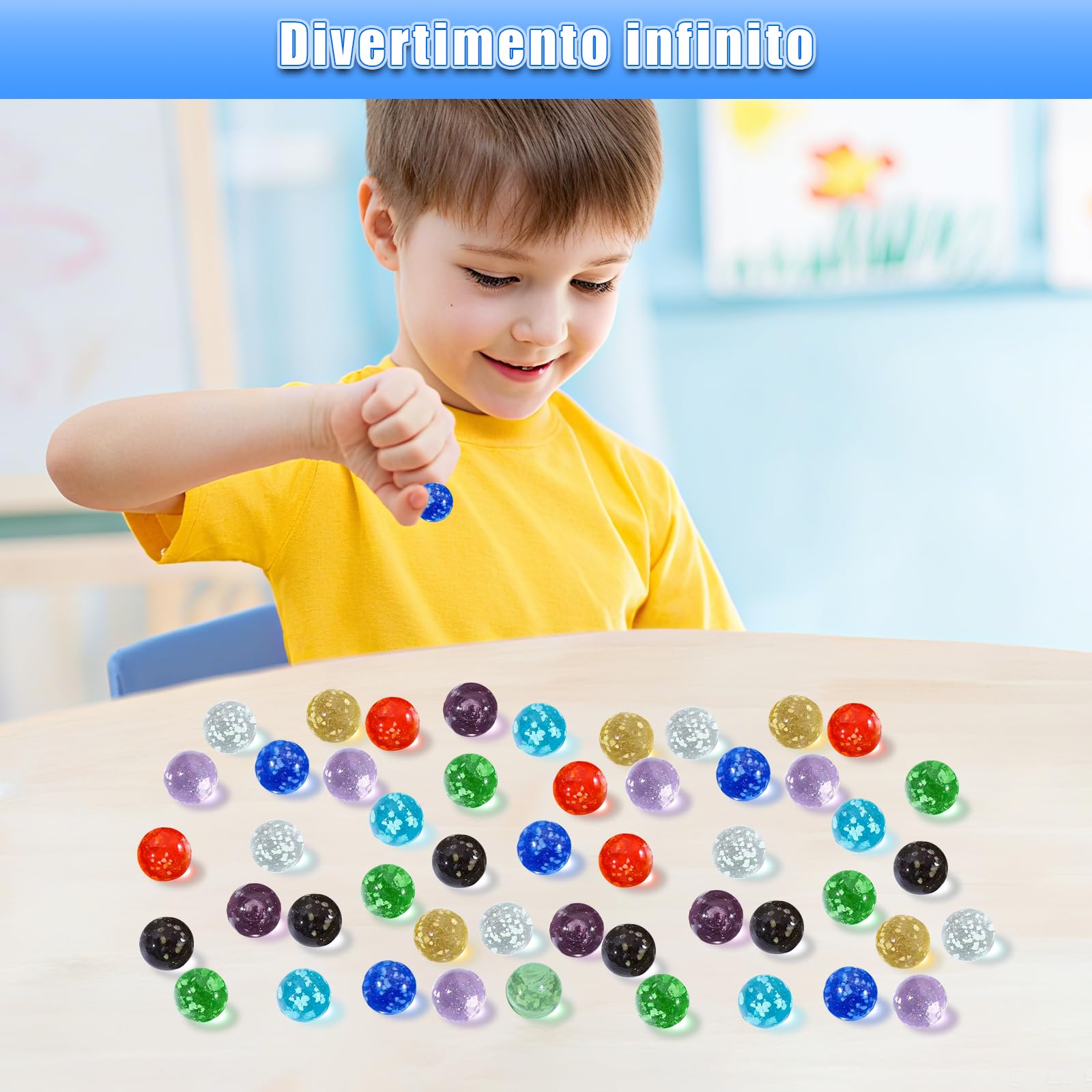 30 Pezzi Biglie di Vetro per Bambini, 16mm Bagliore Nel Buio biglie 30 Pezzi Biglie di Vetro per Bambini, 16mm Bagliore Nel Buio biglie