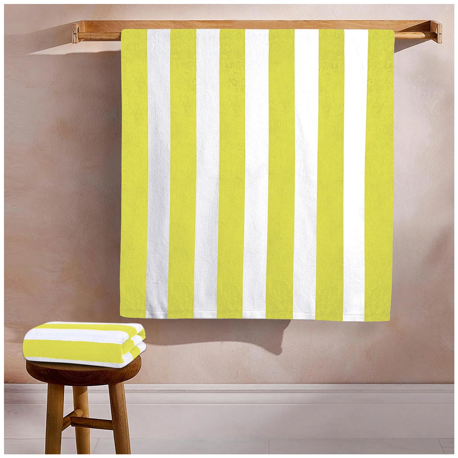 GC GAVENO CAVAILIA Microfiber Beach Towel Large - Super Absorbent Sand Free Beach Towels - Extra Large Beach Towel for Adults (100x200 cm) - Soft, Compact, Lightweight (1 Piece) - Yellow