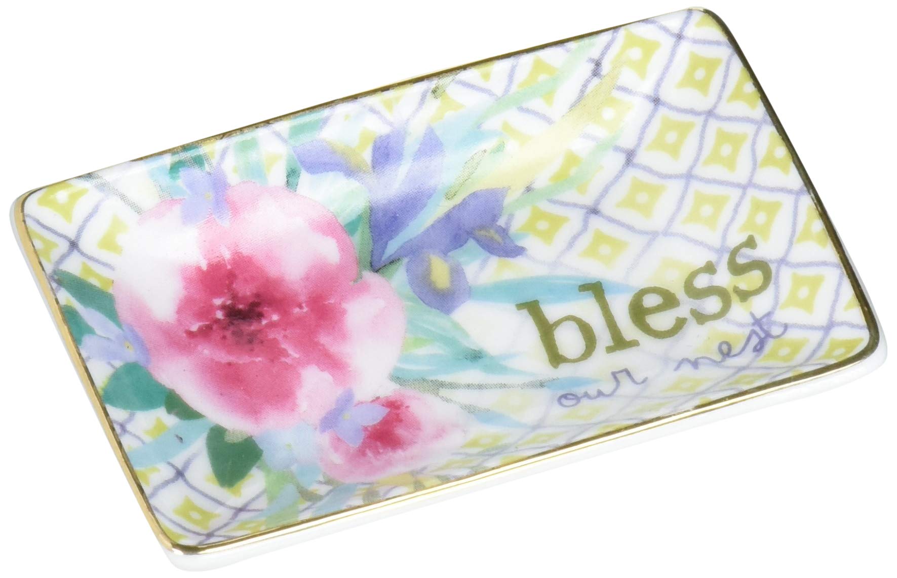 Carpentree Bless Our Nest Trinket Tray, Multi