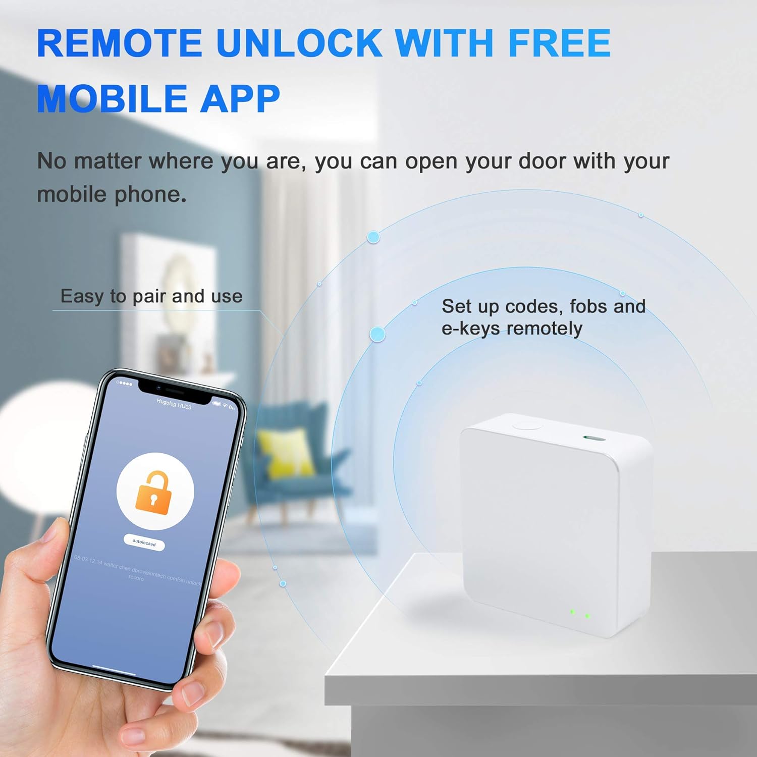 Bеѕt Dеаl 🛒 Hugolog Smart Lock,Touchscreen Deadbolt Remote Wireless Control & Bluetooth Keyless Door Entry Easy Installation and Program High Security Material for Metal Gateway Included Suреr Dеаl Prоduсt Hugolog Smart Lock,Touchscreen Deadbolt Remote Wireless Control & Bluetooth Keyless Door Entry Easy Installation and Program High Security Material for Metal Gateway Included