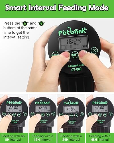 Miniatura 5 de Alimentador automático de peces para acuario, dispensador automático de alimentos para peces recargable, alimentador de tortugas de vacaciones con