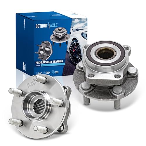 Miniatura 104 de Detroit Axle - 2 bujes de cojinete de rueda delantera para Ford Mustang 2005-2009 2006 2007 2008 Juego de rodamientos de cubo de rueda de repuesto