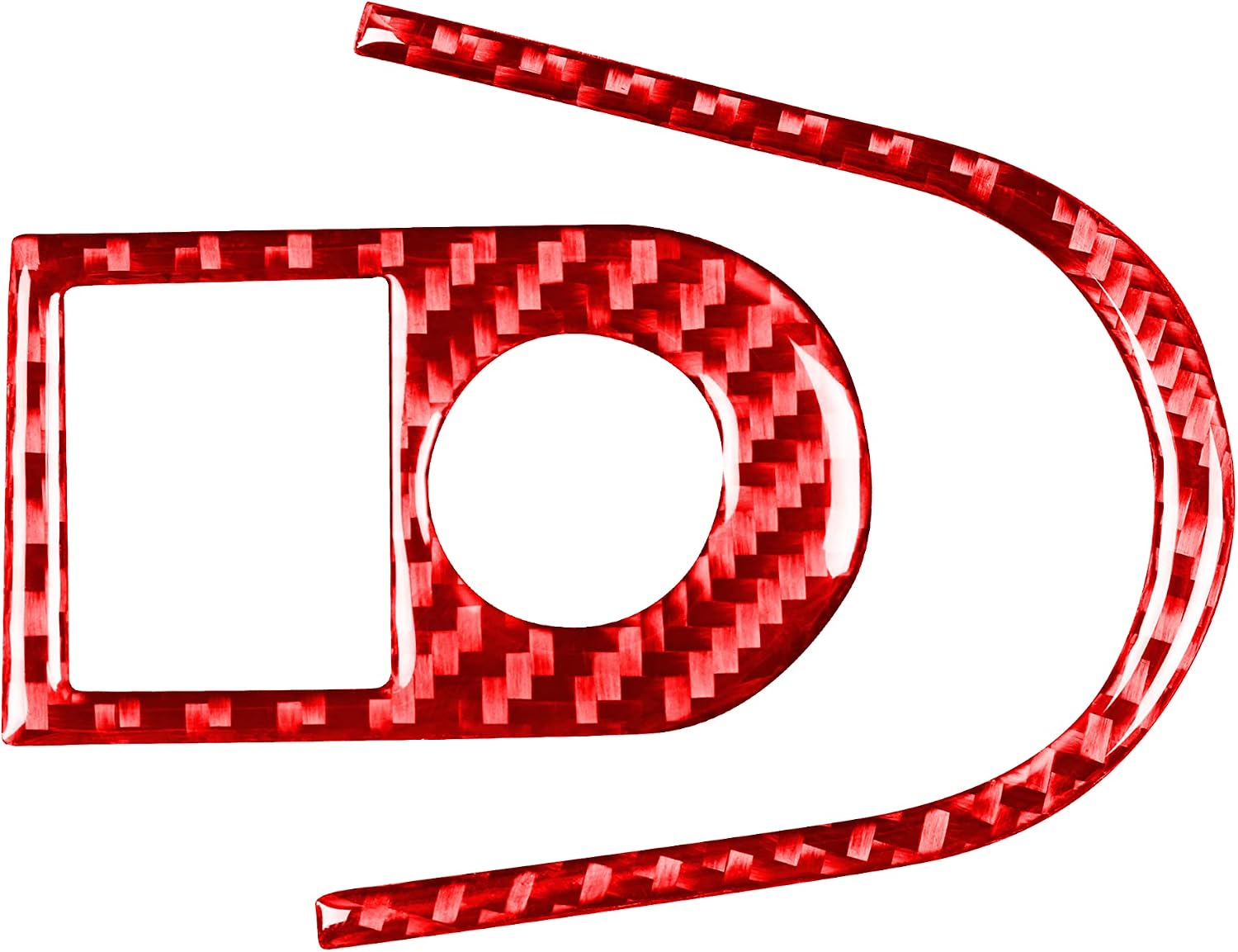 Car Driver Side Dashboard Right Side Decor Compatible with Chevy/Chevrolet Camaro 2010-2015 2011 2012 2013 2014 Real Quality Carbon Fiber Interior Trim Decal Accessories Sticker - B 2PCS Red
