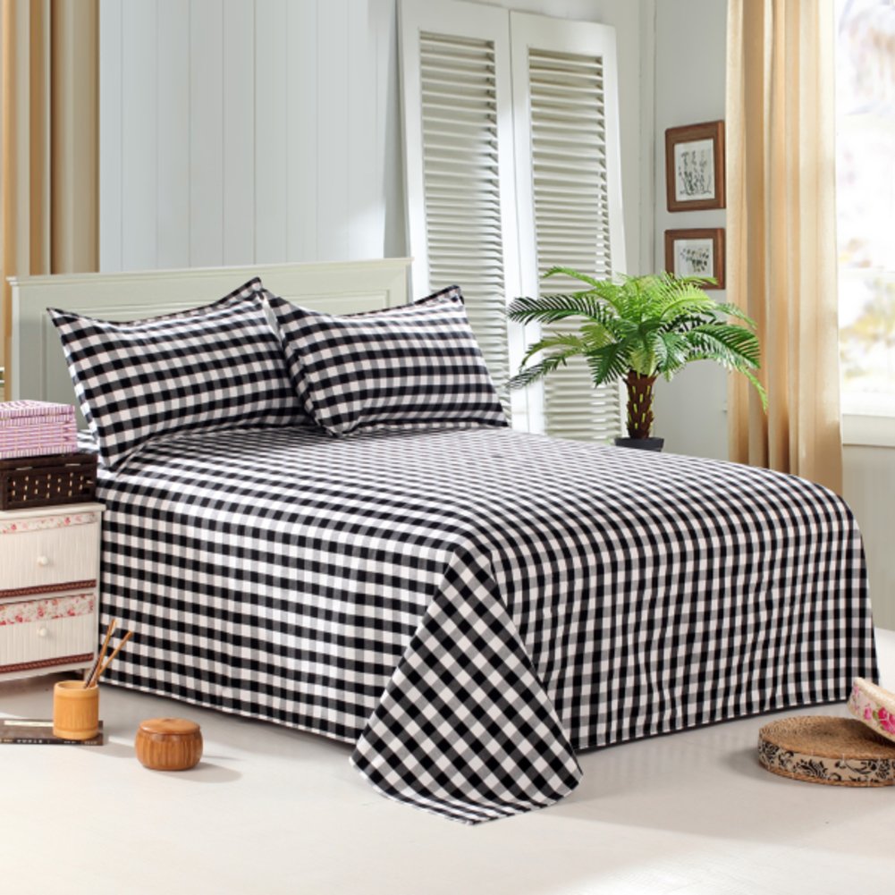 Drap de coton de taille 250x250 cm en tissu épais grand format pour grand lit double