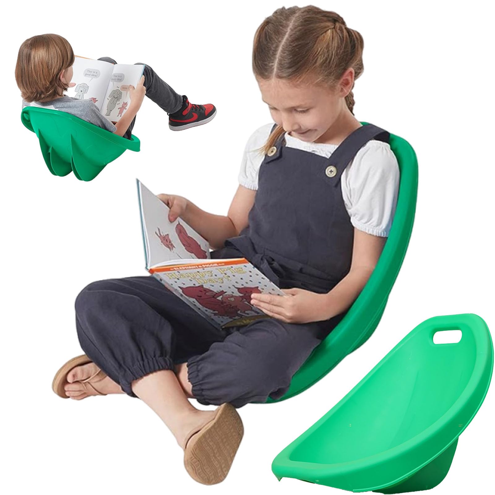 Chaise Pliante Pour Enfants Avec Support Dos Oreille De Lapin - Tabouret Pliable Plastique | Portable Avec Poignée | Pour Cuisine Et Salon