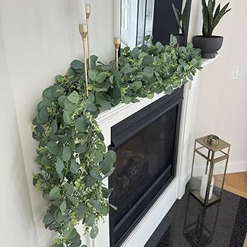 アルカディアGARLAND Holiday Garland with Salal, Evergreens & Eucalyptus by