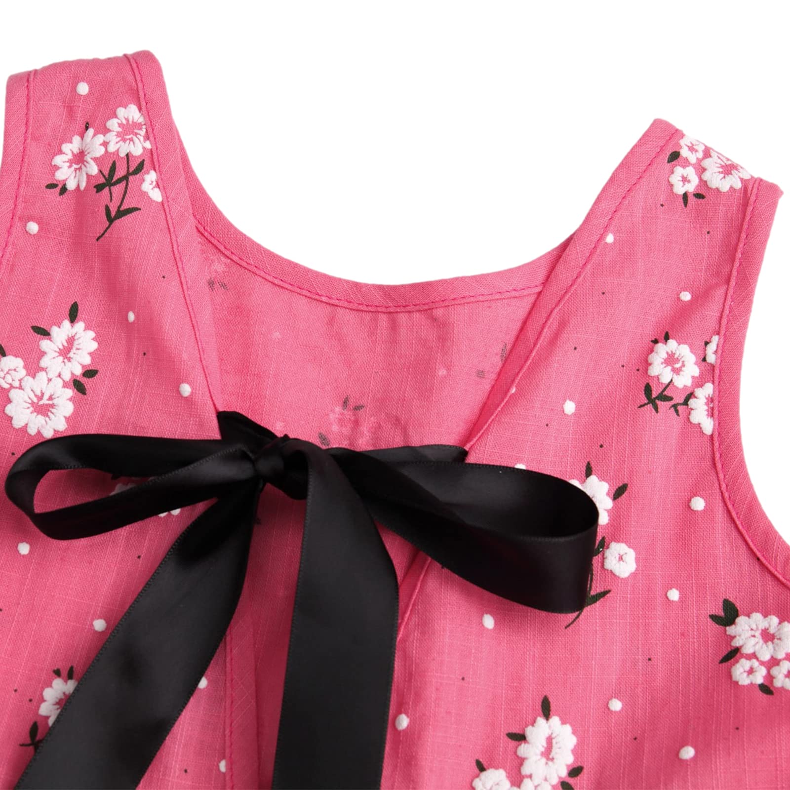 amropi Vestito Margherita Stampa Vestiti Bambina Abito Manica Volant Abitini Estivi Bimba Abiti per 0-5 Anni