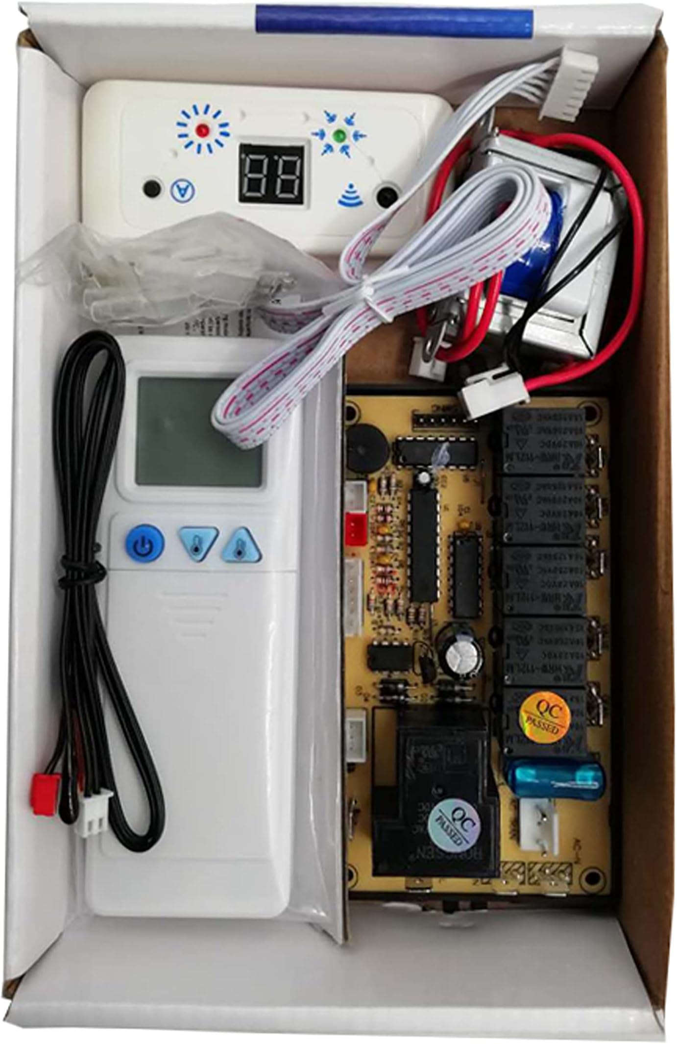 Circuit Board Qd-U08C Universal Air Conditioner Remote System, Universal Ac Control System With Ac Remote Controller - Multicolor