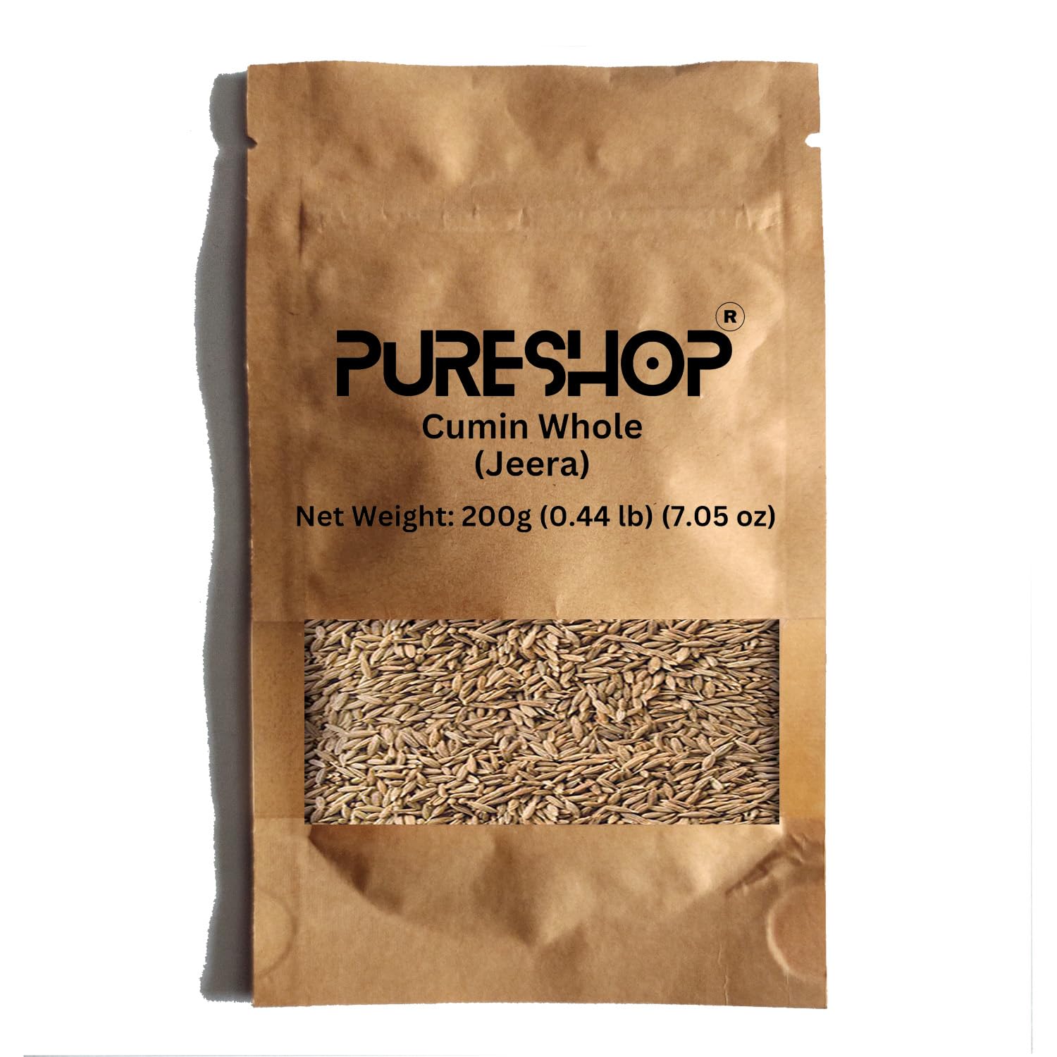 PURESHOPCumin Seeds Whole | Jeera | 7.05 0z (0.44 lb) 200g