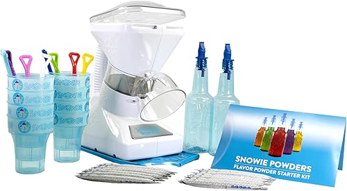 Miniatura 1 de Little Snowie Max máquina de cono de nieve máquina de hielo afeitado de alta calidad, con mezcla de jarabe en varillas en polvo.