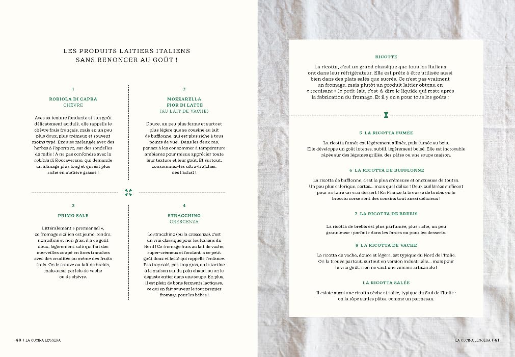 La cucina leggera: La cuisine italienne légère et gourmande
