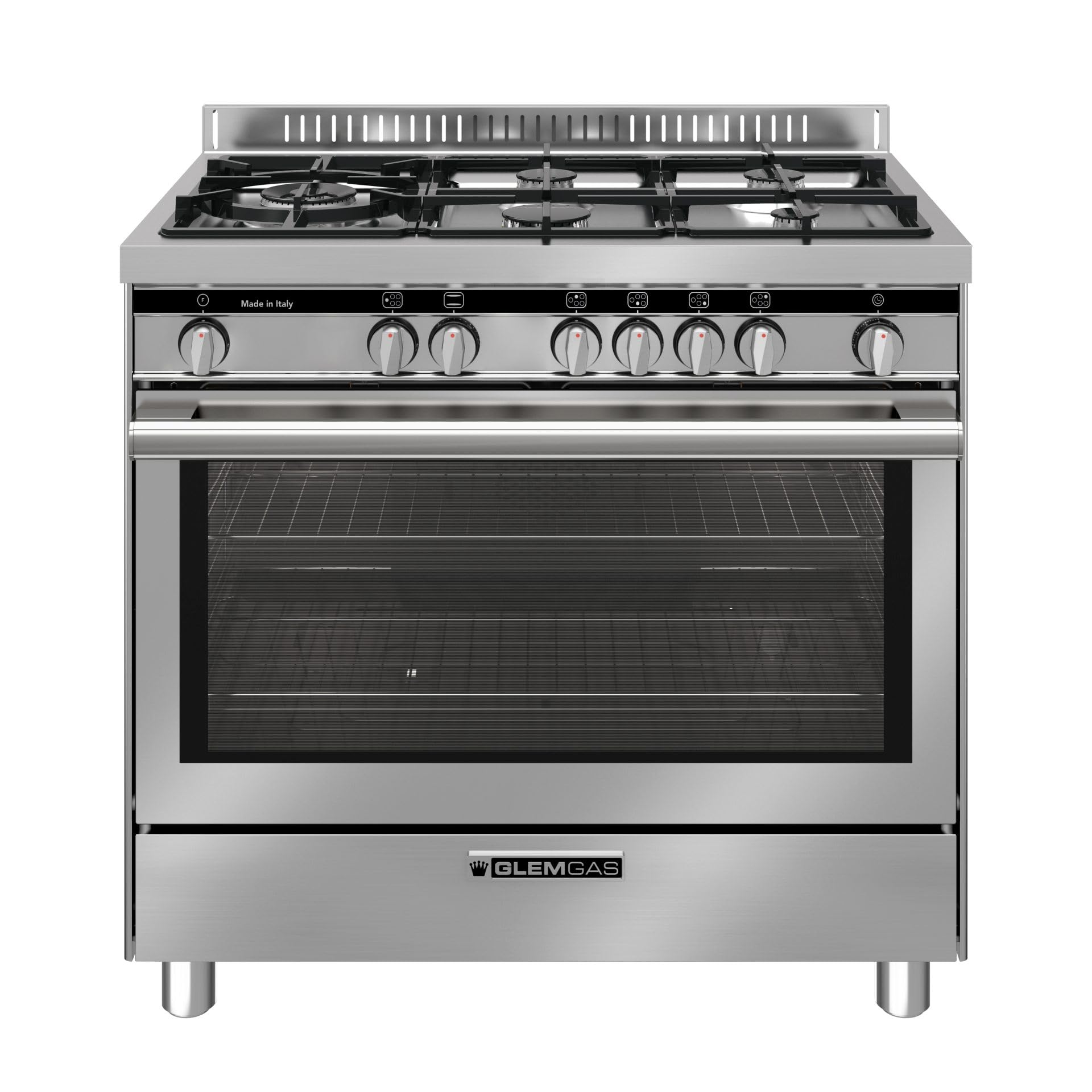 Cucina a gas con forno a gas 90x60 cm colore Inox - ST96TVI