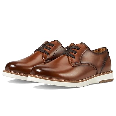 Florsheim Kids Vibe Plain Toe Oxford Jr. (Toddler/Little Kid/Big Kid) Boys Shoes Cognac