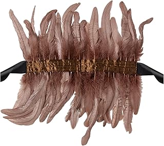 Shq301 - Babero de plumas de estilo gótico, color negro, accesorio de graduación, decoración de disfraces
