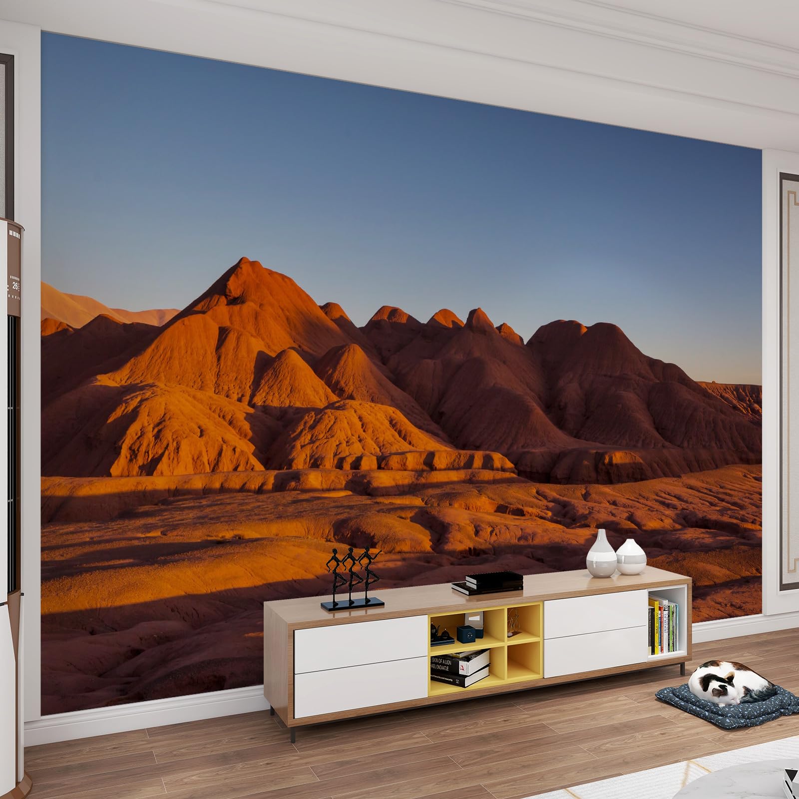 Papier Peint Désert Ensoleillé 430x300 cm | Revêtement Mural Lisse Paysage Moderne