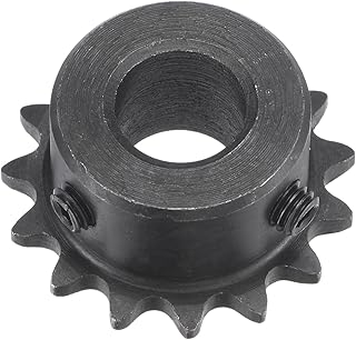 uxcell 15 Tooth Roller Sprocket B Type, 25 Chain, Single Strand 1/4