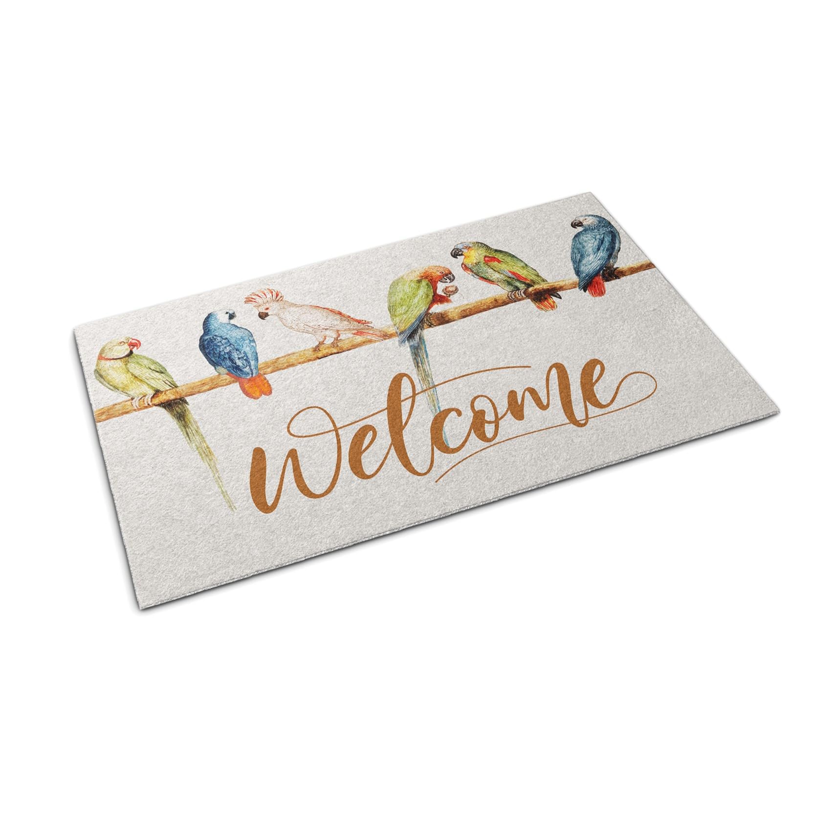 Tapis paillasson Tulup 150x100cm perroquet pour le maintien de la propreté à la maison