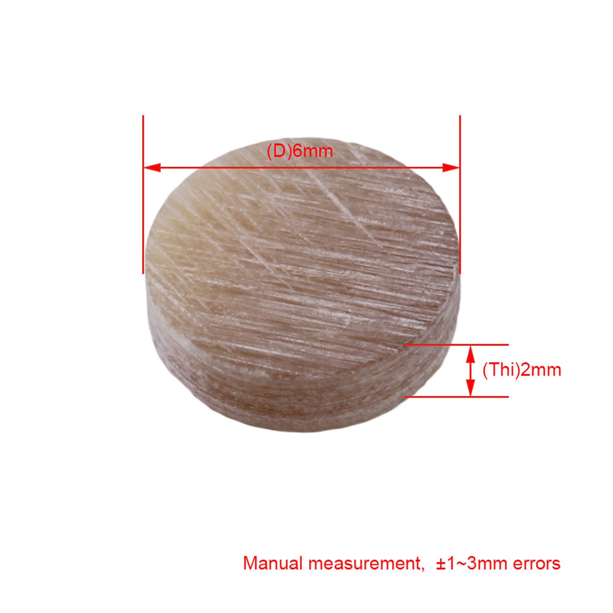 Yibuy 200 puntini rotondi multicolore per tastiera di chitarra e basso, 2 mm di spessore