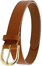 FASHIONGEN - RIVOLI Women's Belt in Vegetable Bull Leather, 3 cm Width, for Jeans and Trousers