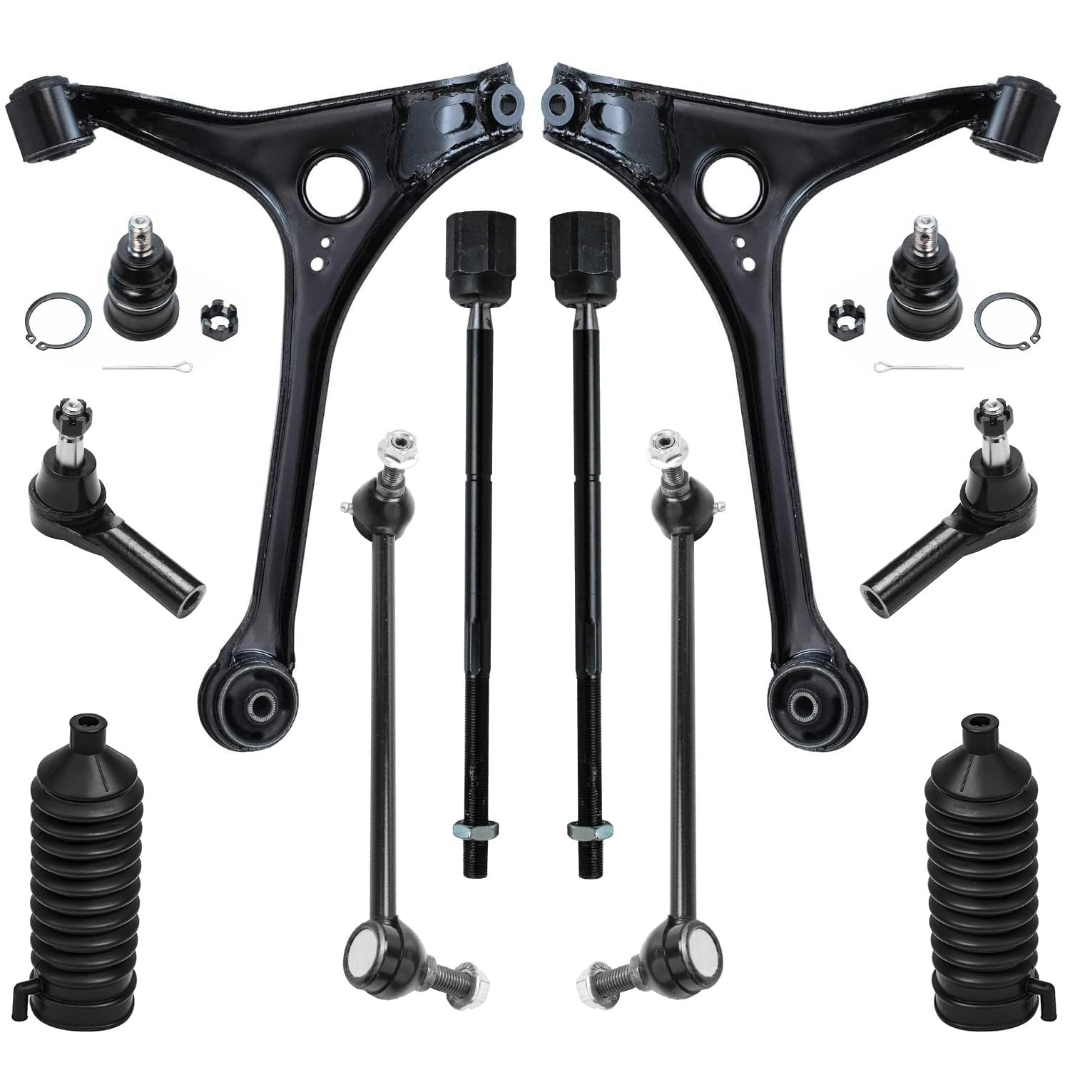 Detroit Axle - Front 12pc Suspension Kit for 98-07 Ford Taurus 98-05