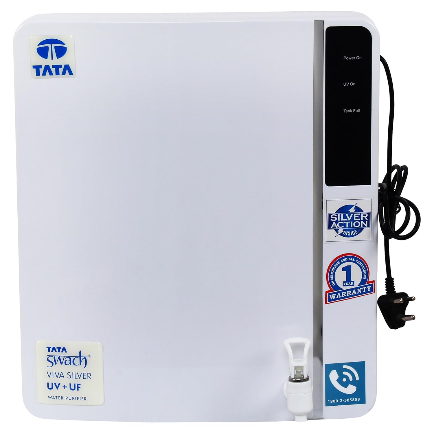 Tata Swach Viva Silver UV+UF Wall Mounted 6 Liter Water Purifier