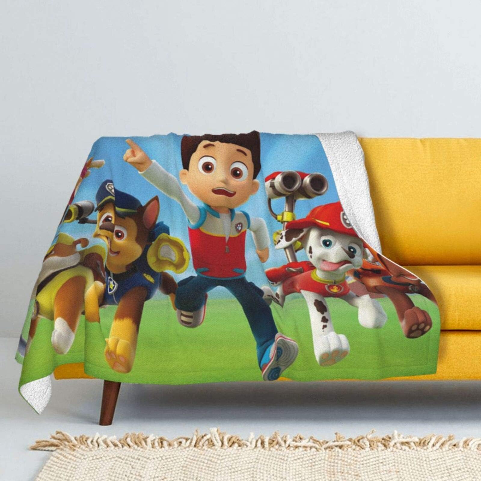 ZTLKFL P-A-W Pat-Rol Blanket Throws Bed Queen Size Ultra Soft Micro Fleece Warm Fluffy Couch Living Room Luxury Blankets. 50" X40