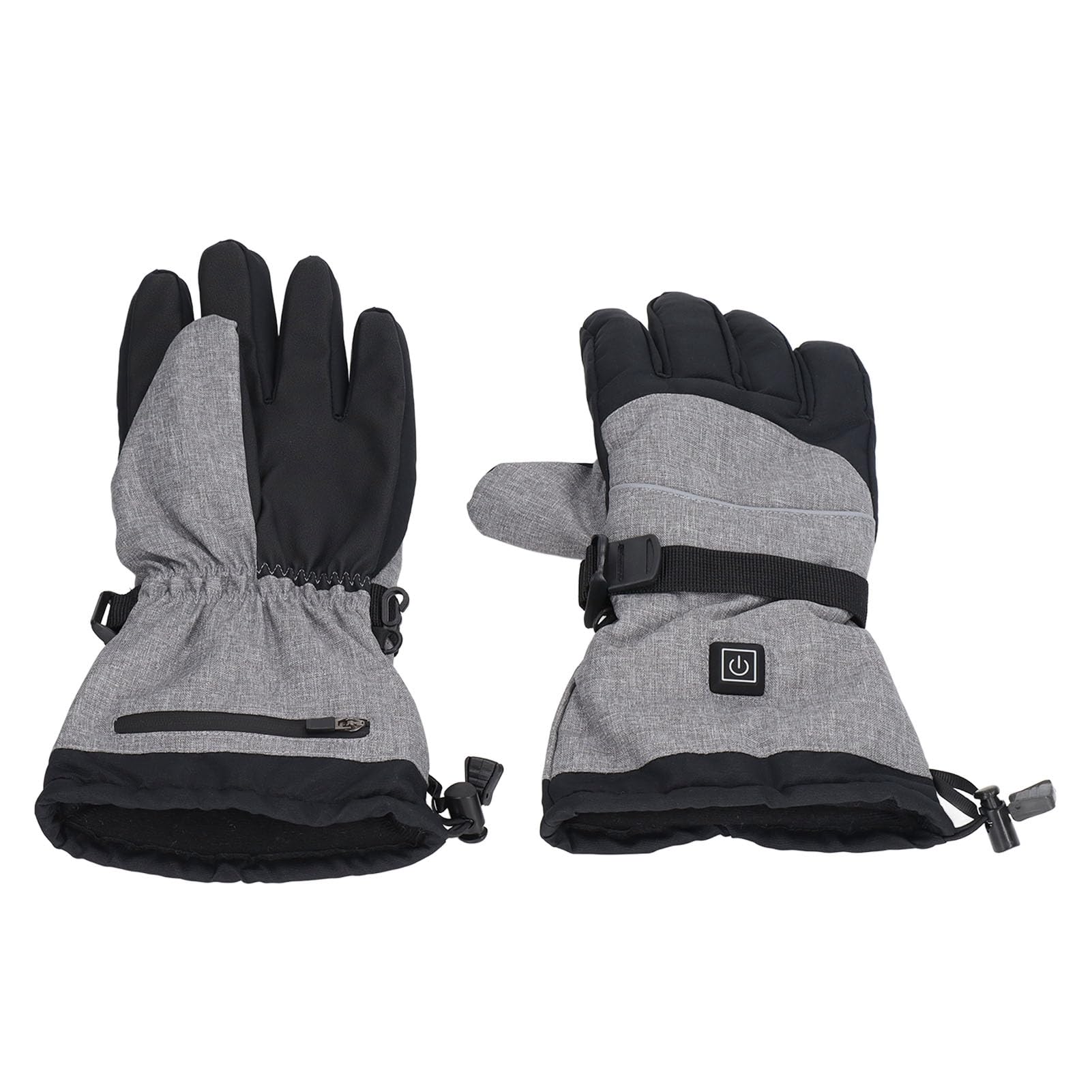 Guantes calefactores eléctricos para la palma y la espalda, impermeables para esquí, de nailon y poliéster, talla única