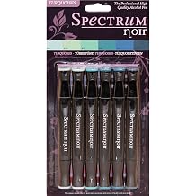 Crafters Companion Spectrum Noir Alcohol Markers 6/Pkg-Turquoises
