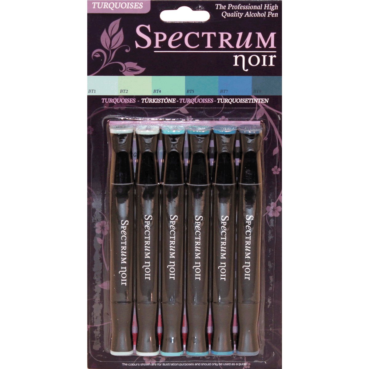 Spectrum Noir6 Pen Set-Turquoises, Multi
