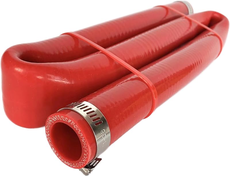 Mangueira de aquecedor de silicone reforçada bekelan 25 mm x 3 ft (0,91 m) vermelha – 1 unidade