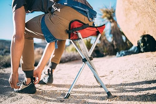 Miniatura 4 de Travel Chair Slacker - Silla trípode para campamento, juego de 2, correa de transporte ajustable para un fácil transporte, patas de pato de gran