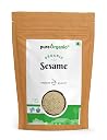 Pure Organio Organic Sesame Seeds - Organic White Sesame seeds - High In Nutrient White Til for Eating (800 Gm) gallery image