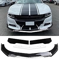 Vista 14 de Alerón Divisor Universal Ajustable para Parachoques Delantero de Automóvil, Labio Barbilla Spoiler, 4 Piezas, Protector Difusor Compatible con Honda