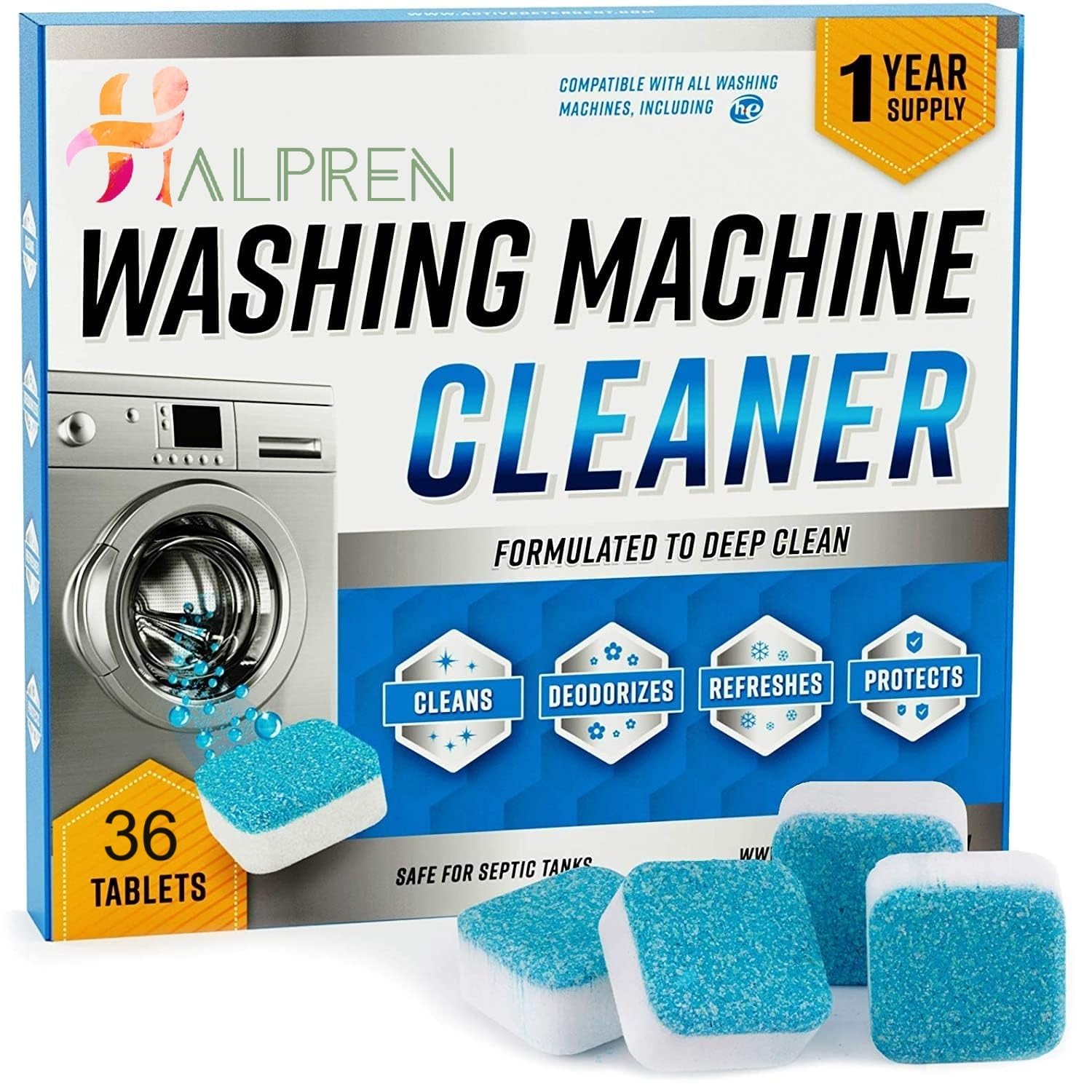 HALPERN Washing Machine Cleaner Tablet Descaling Powder Tablets, washing machine deep cleaner, Deep Cleaner Tablet All Company’s Front nd Top Load Machine (36) (B0DCNQ2WNY) Amazon Price History, Amazon Price Tracker