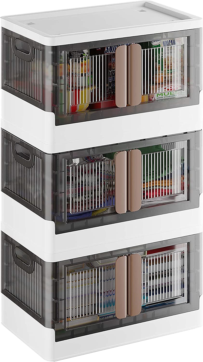 Buy KEYOZA Storage Bins with Lids Large Plastic Storage Bins, 4 Packs